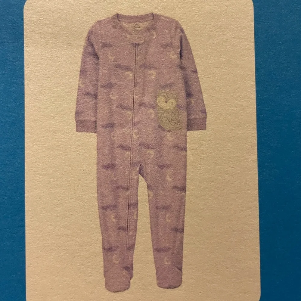 Carter’s Fleece Footed Pajama 18M Purple Owl NWT‎ Baby Sleeper